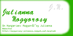 julianna mogyorosy business card